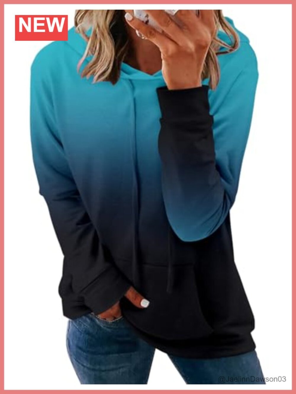 Women's Hoodie Pullover Sweatshirt Drawstring Long Sleeve Floral Tie Dye Print